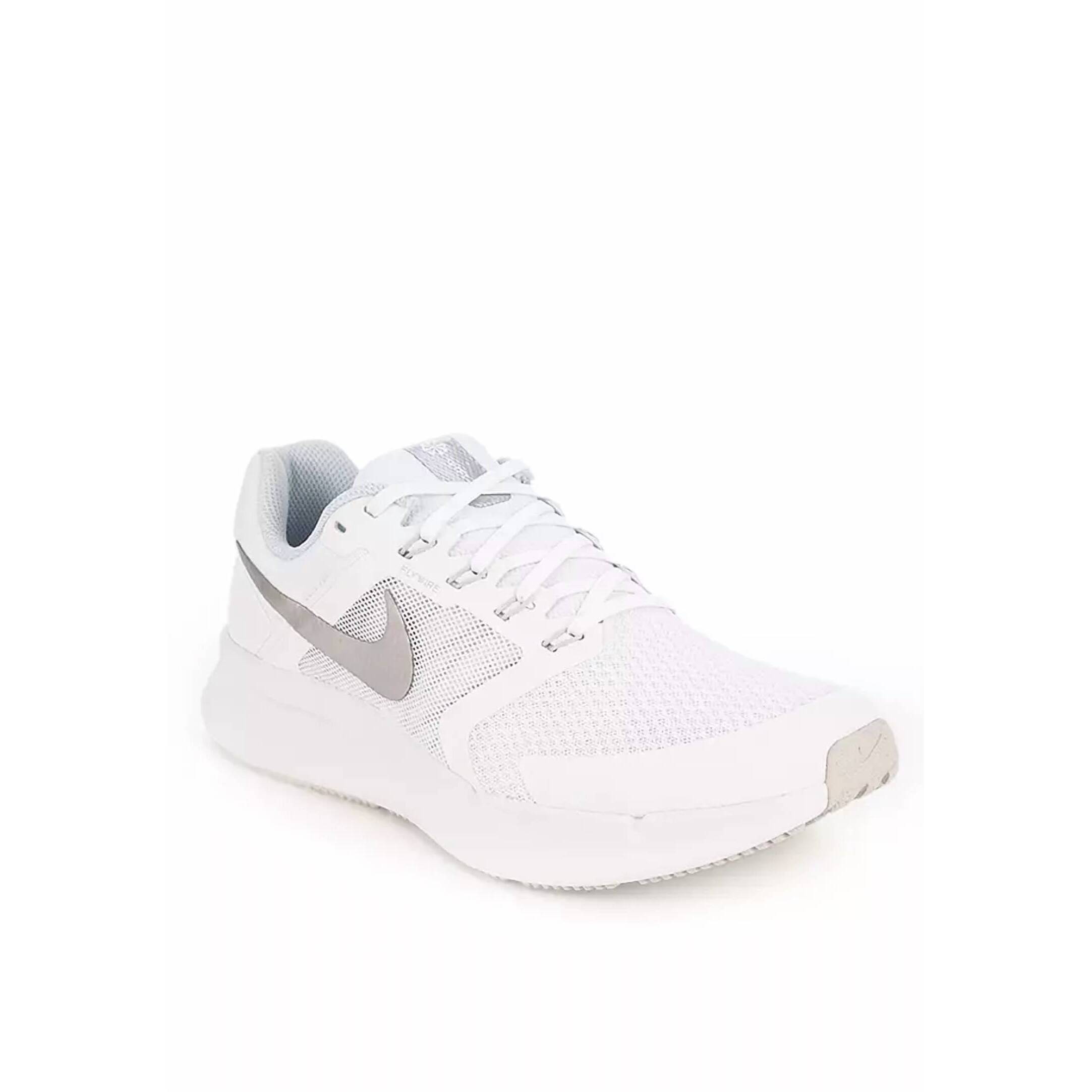 New Nike Women's Run Swift 3 Road Running Shoes In White/Metallic Silver/Pure Pl